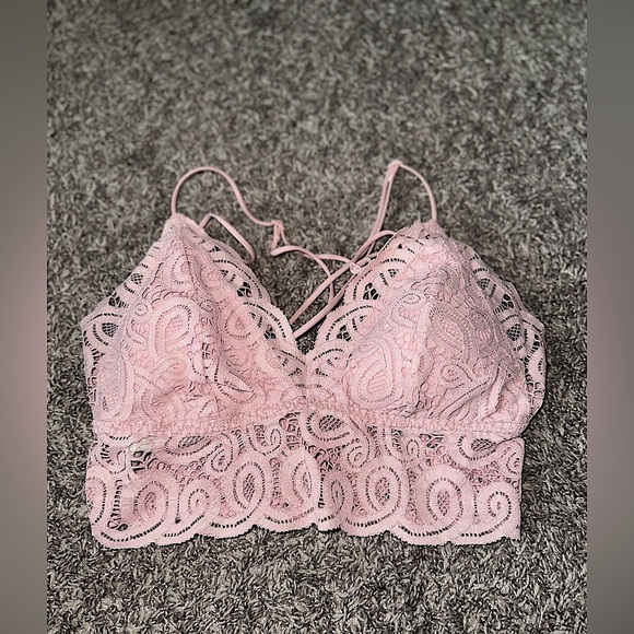 Victoria’s Secret PINK! Cute Floral Lace Bralette Size Medium - Picture 1 of 8